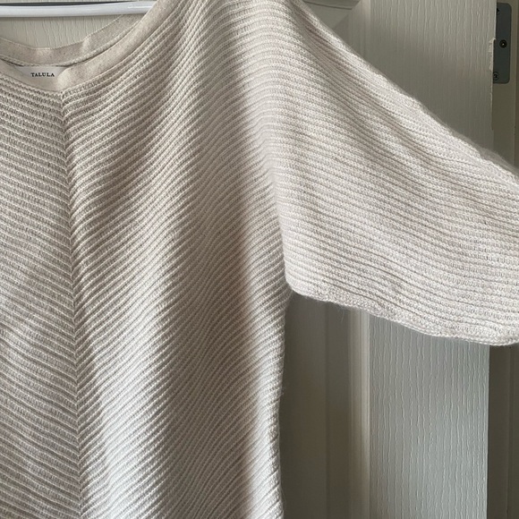 Talula - Cream Long Sleeve Cashmere/Angora Sweater - Picture 2 of 8